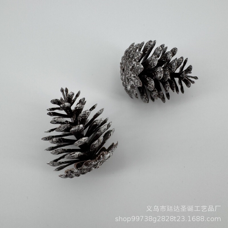 Simulated Plastic Pine Cones 5cm Spray White Pine Cones Christmas Tree Christmas Circle Christmas Crafts Decoration White Pine Cone Accessories Simulated Plastic Pine Cones 5cm Spray White Pine Cones Christmas Tree Christmas Circle Christmas Crafts Decoration White Pine Cone Accessories