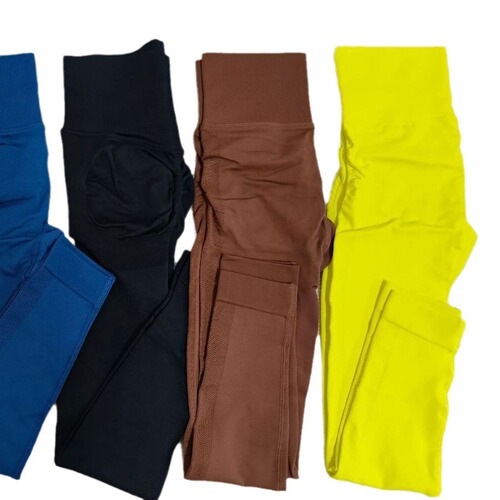 Cross-border European and American seamless yoga clothing high-waisted sports hip-lifting fitness peach-effect leggings