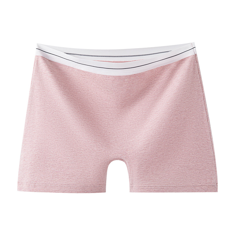 Calzoncillos de algodón bóxer de cintura alta de algodón de color Calzoncillos deportivos de entrepierna antibacterianos de grado 10A