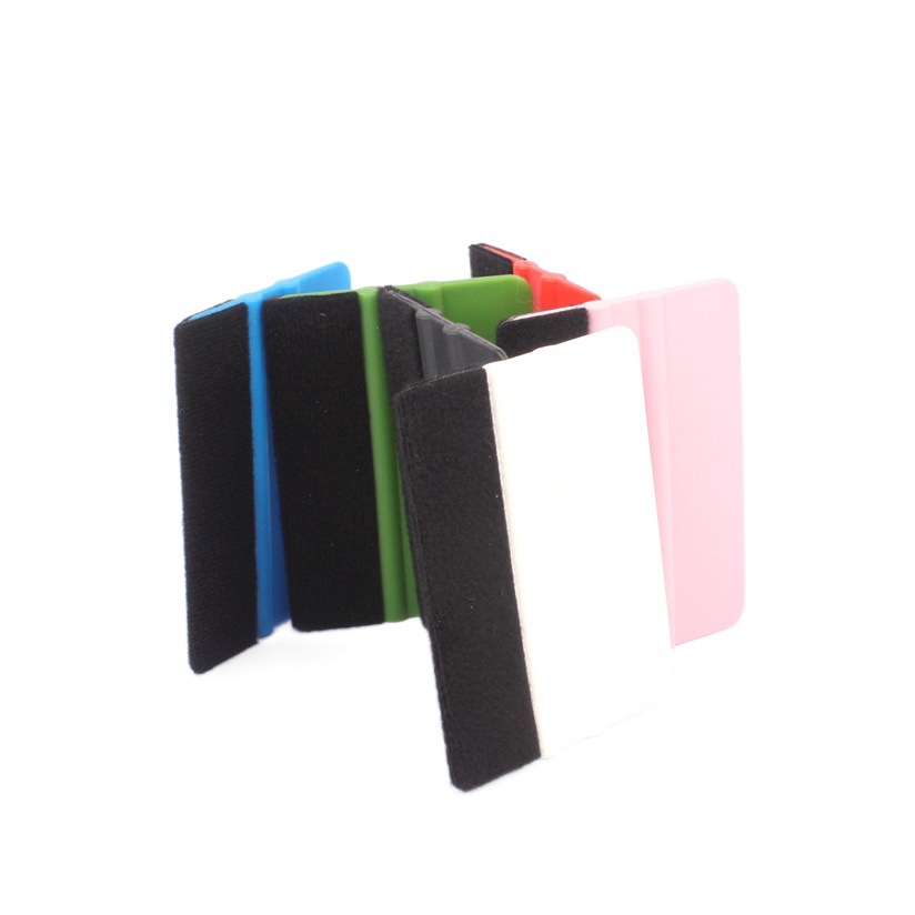 [Excelente] raspador de plástico azul con suave anti-raspado del cuerpo del coche película de color película de vidrio pegatinas