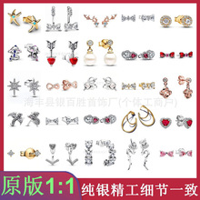 潘家2025新款耳钉925纯银淡水珍珠送女朋友礼物批发欧美不过敏