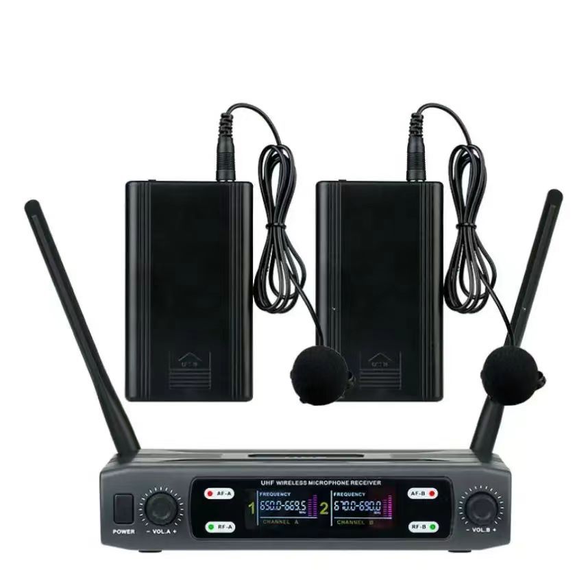 Sistema de Micrófonos Inalámbricos 1 a 2 Universal para Conferencias y Karaoke image 8