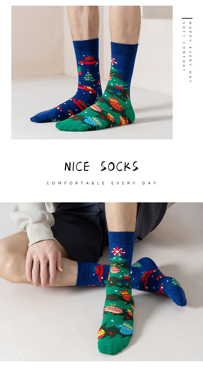 780g Weight Sock Classification 1 Set Quantity Daily Occasion Sweatproof Function Cartoon Pattern All Seasons Season Unisex Gender Cotton Fabric Fashion Style Unisex Fashion Cartoon Cotton Crew Socks 1 Set 3
