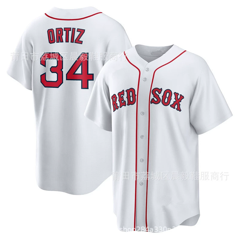 MLB бейсбольные красные носки команды Boston Redsox Betts Ortiz Bogaerts Martinez джерси
