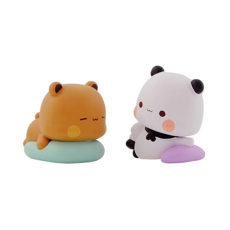 本物の1と2とBubuの日常かわいいミニブラインドボックスフィギュアオーナメントトレンディなおもちゃ周辺機器ガールギフト|undefined
