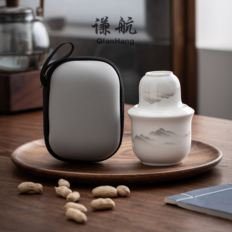 Qianhang Wine Warmer, Household Wine Warmer, Hot Wine Pot, 0.1kg Ceramic Wine Utensils, Wine Warmer for Yellow Wine, Wine Cup, Wine Vessel