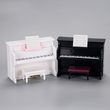过家家迷你小钢琴乐器模型微缩场景小玩具娃娃屋DIY拍摄道具摆件