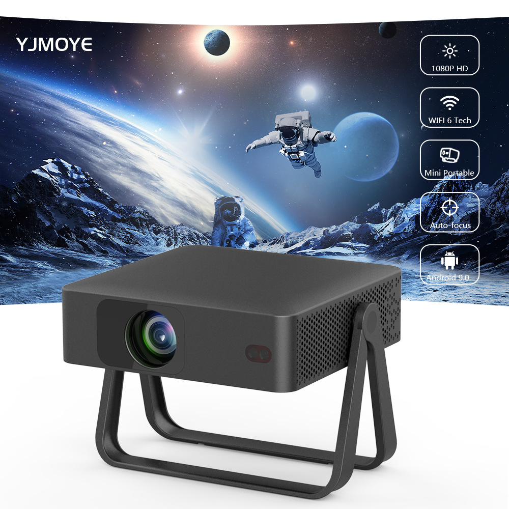 High-Definition Projector R2 Portable Home Ultra-Automatic Focus Mini Projector Cross-Border Direct Supply Cross-Border Hot Sale