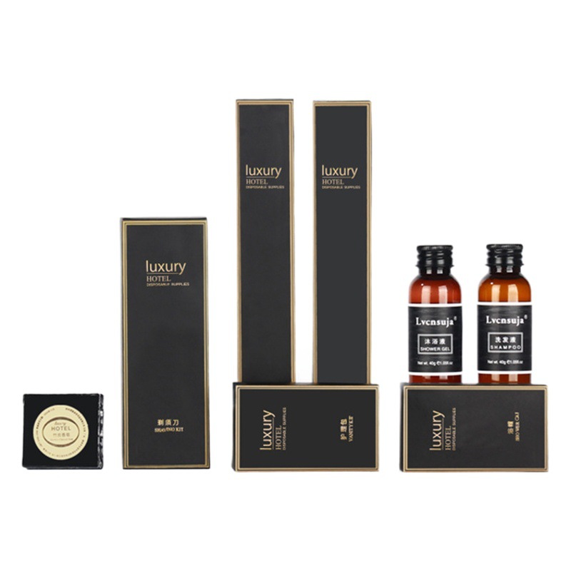 High-end hotel full set of disposable toiletries wholesale B & B toothbrush with toothpaste suit hotel toothbrush LOGO