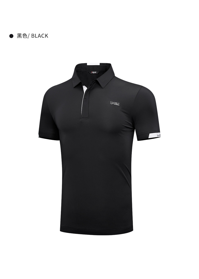 Áo thun golf nam ngắn tay PGM hút ẩm nhanh khô — YF587-màu trắng, YF587-Màu đen, YF587-màu đỏ chi tiết 20