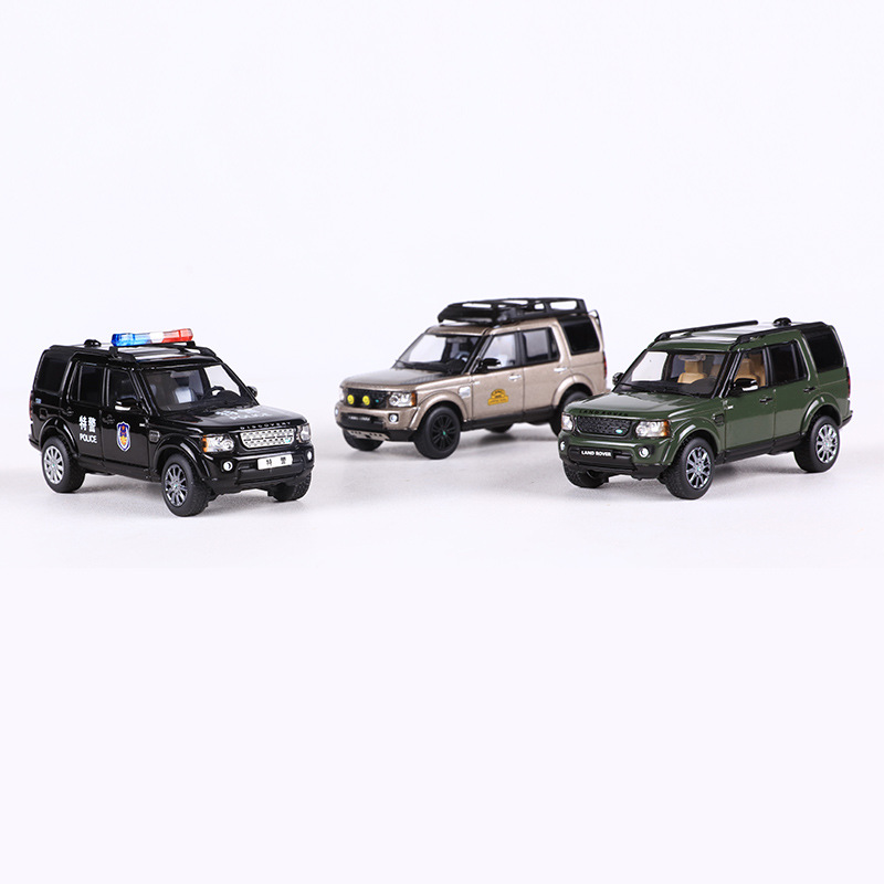GCD 1:64 랜드 로버 발견 4 SUV 오프로드 차량 시뮬레이션 합금 자동차 모델 컬렉션