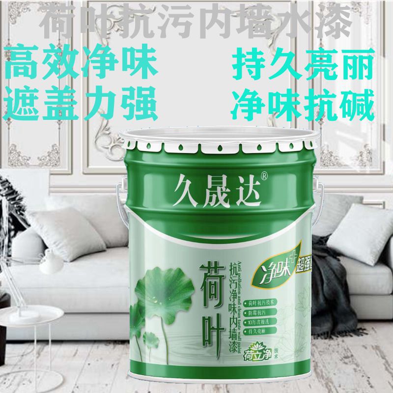 廠家現貨荷葉抗汙內牆水漆白亞光抗堿內牆水漆超強遮蓋淨味內牆漆
