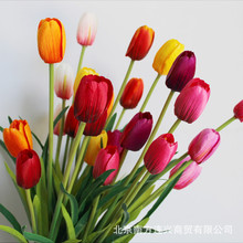 外贸仿真花郁金香家居摆件餐桌装饰花婚庆摄影道具假花批发严选