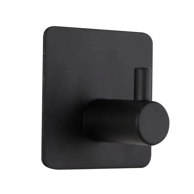Gancho único de acero inoxidable 304 transfronterizo gancho sin punzonado adhesivo fuerte gancho sin costura gancho de ropa detrás de la puerta gancho de ropa sombrero