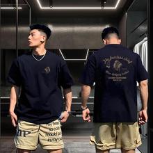 土著人纯印花短袖t恤男夏季新款重磅体恤圆领休闲T运动时尚