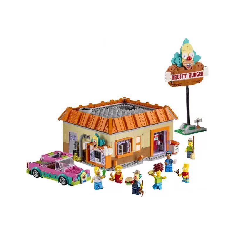 Конструктор, совместимый с Lego 10352 — Krusty Burger Shop, тема «Симпсоны», модульный набор