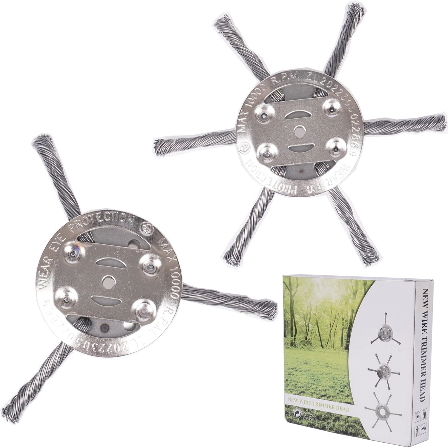 Маленькая газонокосилка с литиевой батареей, режущая головка из стальной проволоки с 3 и 6 лезвиями, головка для удаления ржавчины и травы, головка для резки травы из витой проволоки, аксессуары для кусторезов.