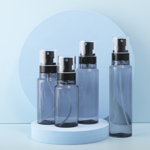 100ml 120ml 150ml Transparent Black Sealed Plastic Squeeze Alcohol Disinfectant Spray Bottle with Fine Mist