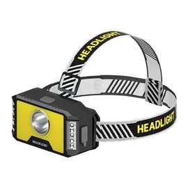 跨境新款COB照明头灯USB充电钓鱼灯户外野营头戴式强光头灯批发