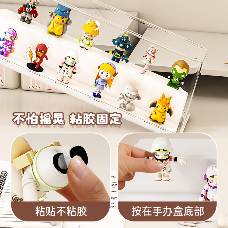 ブラインドボックスディスプレイラック収納透明防塵アクリルフィギュアビルディングブロックディスプレイキャビネットバブルマート適切なディスプレイボックス|undefined