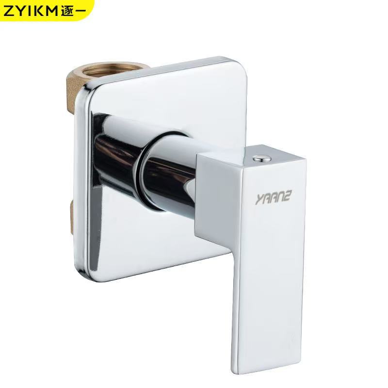 Transfronterizos exclusivos para válvulas de cobre ocultas 4 puntos de interruptor de montaje oculto válvula de válvula 6 puntos de válvula de compuerta roscada de una pulgada a través de accesorios de ángulo recto