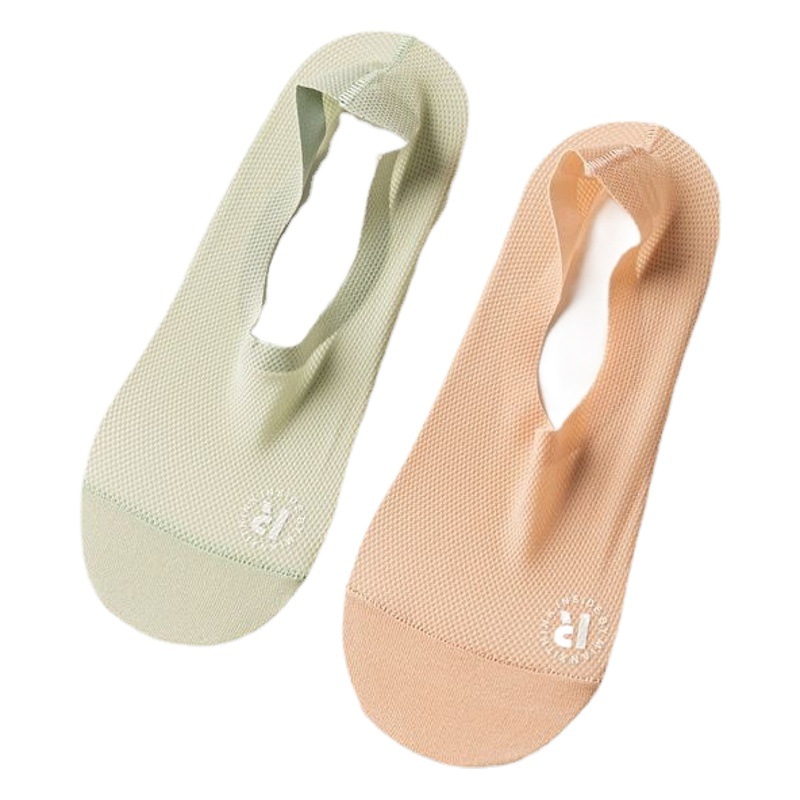 Calcetines Invisibles de Barco para Mujer de Seda de Hielo y Nailon, Absorbentes de Sudor para Primavera y Verano
