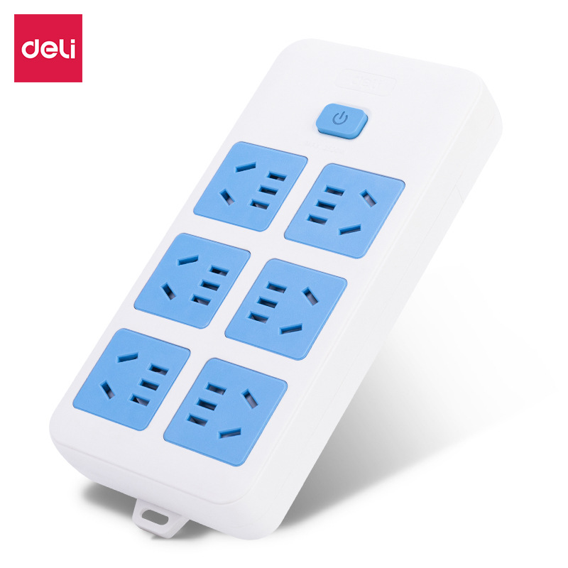 得力 DELI无线插座不带线插排多孔位新国标工程 家用无线插座排插
