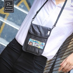 ソース工場パスポート保護カバーRFID証明書収納バッグ首付き小包機券クリップ軽旅行収納バッグ