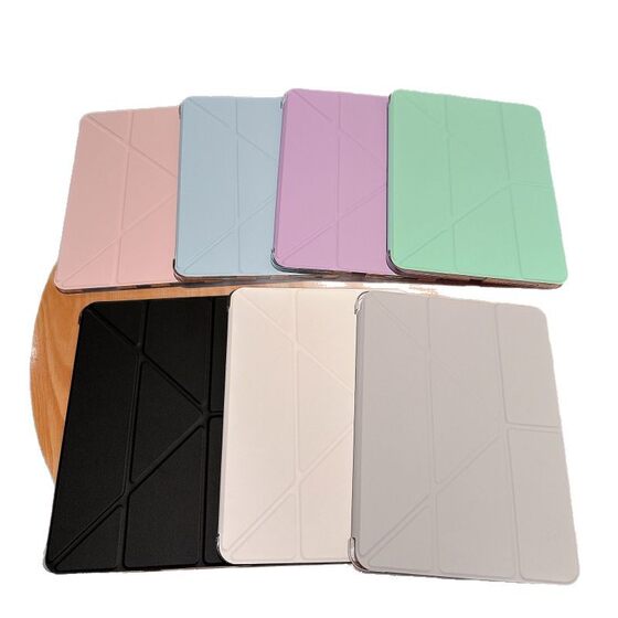 New ipadpro11 Protective Case Built-in Pencil Case Buckle Air7 Frosted Acrylic Drop-resistant 10 Generation Flat Shell