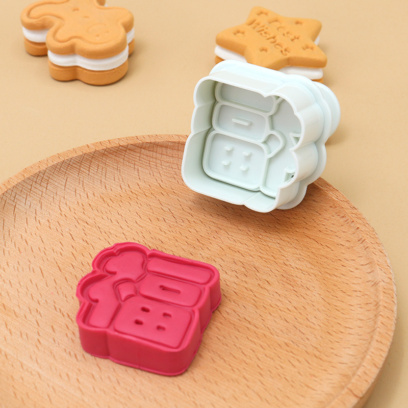新4cmスプリング金型福禄寿喜発財吉旺麺食diyケーキシミュレーション焙煎ツールマントー金型|undefined