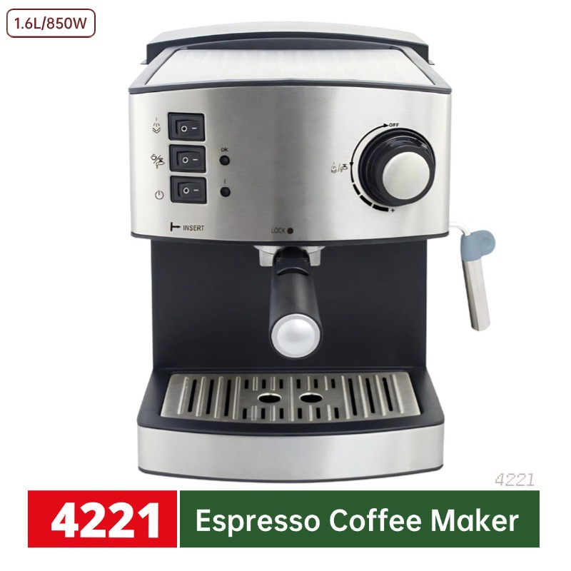 850W transfronterizo enchufe europeo vapor burbuja extracción de grasa bomba de presión cafetera eléctrica cafetera italiana