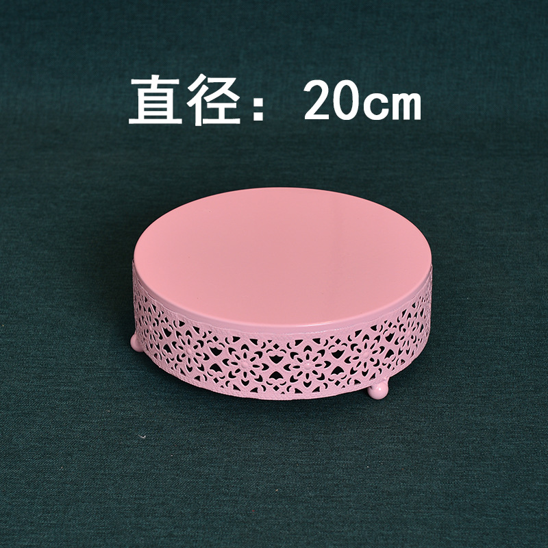 Estilo europeo creativo de oro hueco soporte de la torta accesorios de la boda decoración de la Mesa de postre tienda de postres mesa de postre plato de fruta image 19