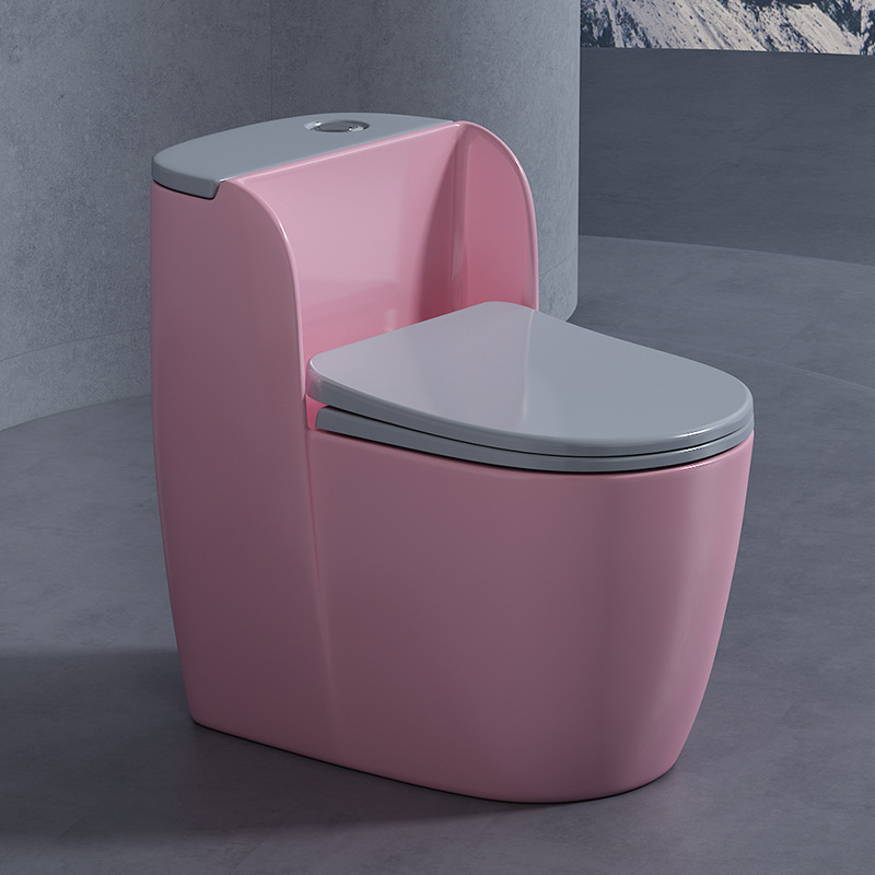 Nuevo Hogar personalizado interior anti-bloqueo de una sola pieza piso fila ultra-alto sifón moderno simple baño redondo al por mayor