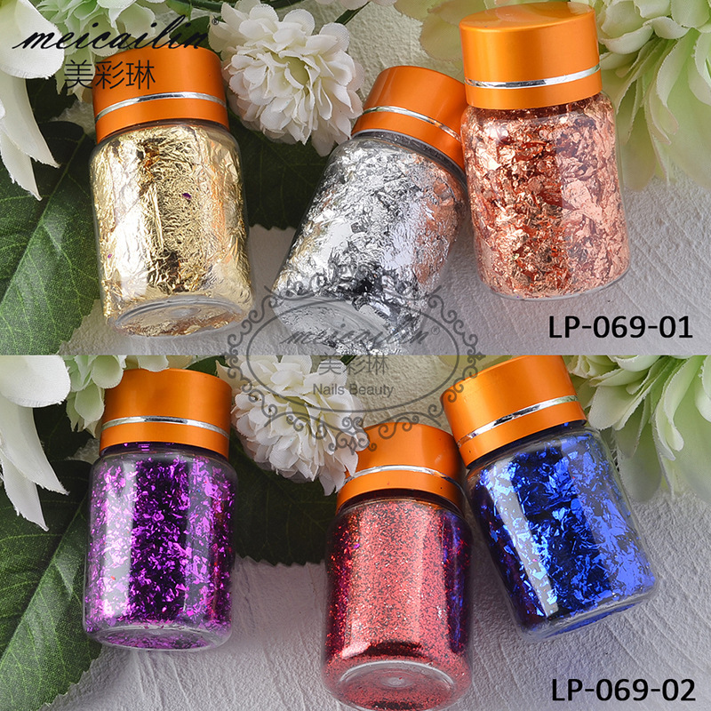 Nail art jewelry broken gold foil broken silver foil broken aluminum foil broken DIY nail art painting decoration Gold Foil nail art patch Nail art jewelry broken gold foil broken silver foil broken aluminum foil broken DIY nail art painting decoration Gold Foil nail art patch