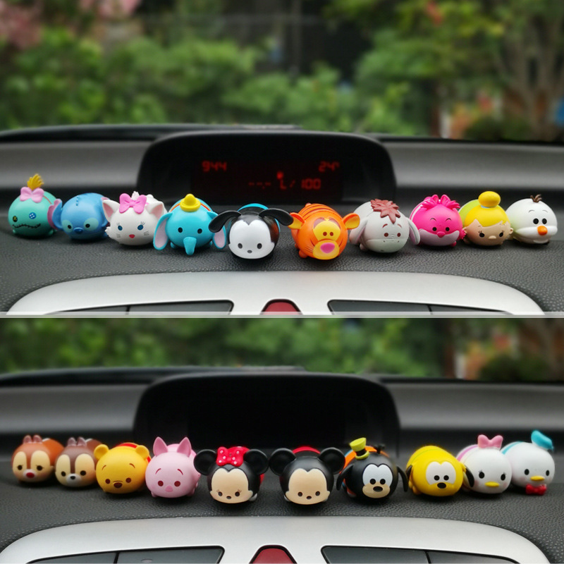Cartoon Mickey Mouse little flying elephant car decoration car interior supplies female car decoration Qiqi jengle 10-piece suit Cartoon Mickey Mouse little flying elephant car decoration car interior supplies female car decoration Qiqi jengle 10-piece suit