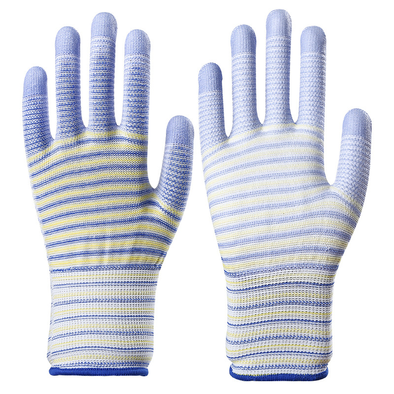 보라색 얼룩말 패턴의 손바닥