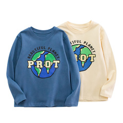 GRRR Trend Brand Children's Autumn Clothing New Arrival Boys' Long Sleeve T-Shirt Wholesale Clothing Medium and Large Children's Base Shirt