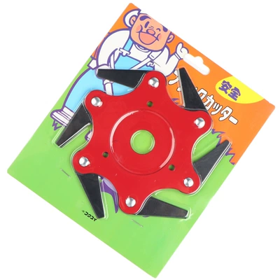 Otbiçən başlıqları Six-Blade Weed Trimmer Head - six-leaf-knife-bubble-shell-green-card
