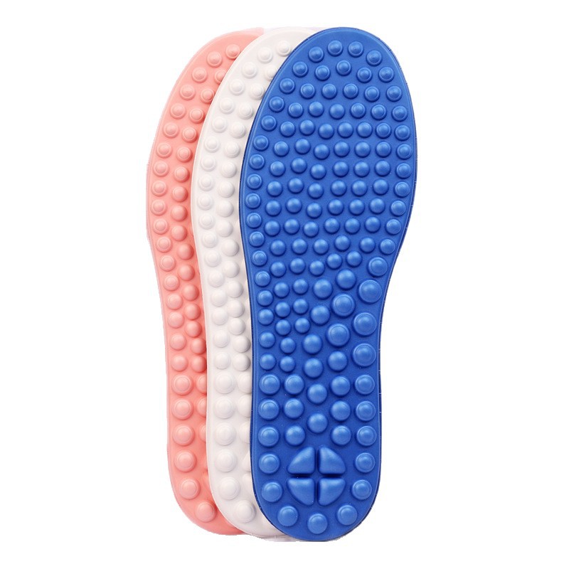 Plantillas de suela suave, plantillas de masaje de pies no cansadas, plantillas deportivas para hombres, guijarros de absorción de impactos para hombres, plantillas de sensación de mierda de verano