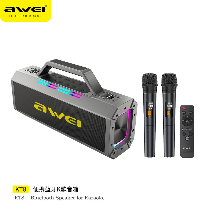 Awei用次元新型kt 8サブウーファbluetoothスピーカー屋外携帯型オーディオ携帯型航続無線|undefined
