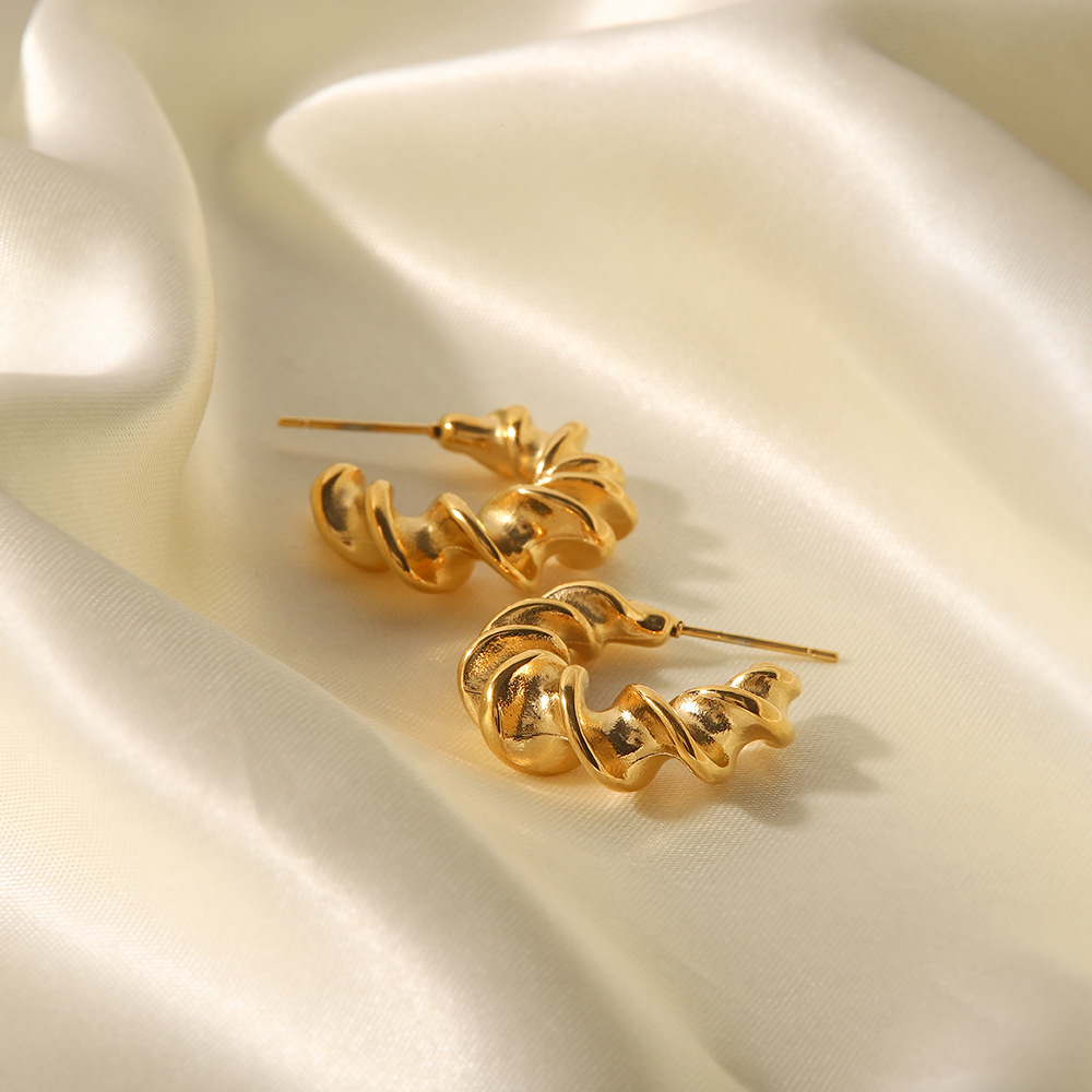 Vintage Style The Answer Stainless Steel Plating Earrings 1 Pair