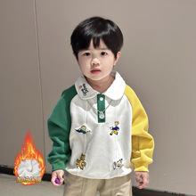 严选男童卫衣25年新款原田儿童长袖卫衣宝宝上衣秋款童装一件批发