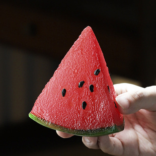 ✧ Color-Changing Watermelon Tea Pet Temperature-Changing Resin Watermelon Ornaments Tea Table Tea Table Supplies Tea Play Tea Set Decorations