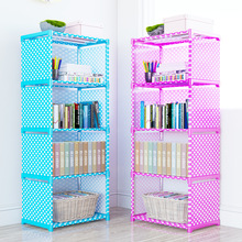 简易书架多功能置物架落地书柜儿童学生桌上小架子防尘置物架