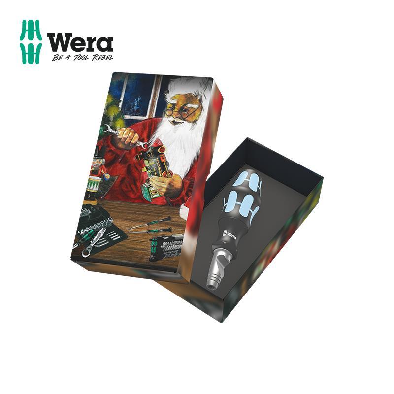 wera维拉五金维修手工具圣诞套装不锈钢便携式螺丝批带开瓶器