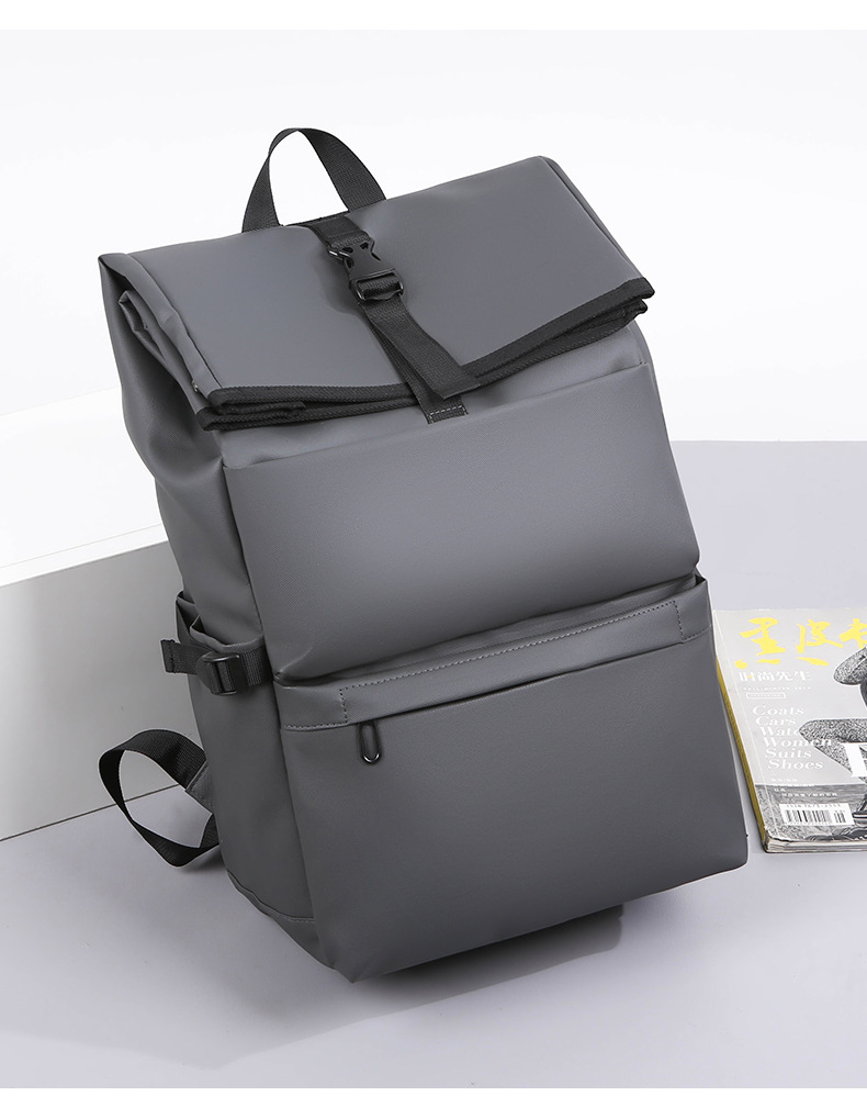 Large-capacity men's high-end backpack, simple and casual student multi-functional schoolbag, business large-capacity computer backpack undefined
