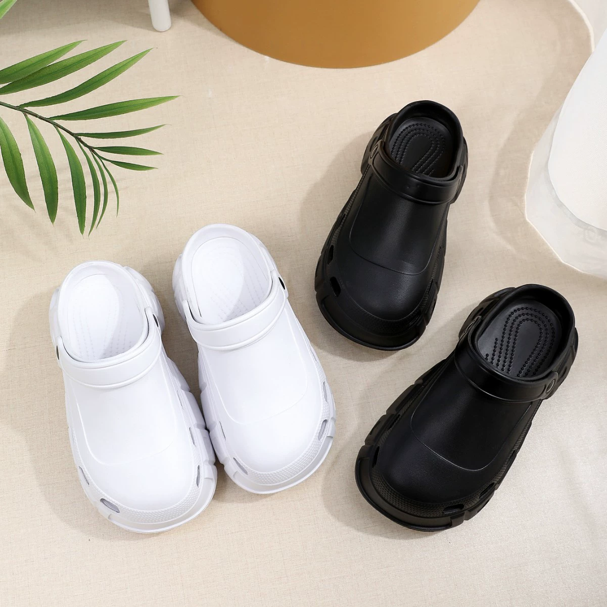 2025 новые простые сабо для пар с толстой подошвой, удобные повседневные модные домашние уличные сабо для вечеринок и повседневной носки