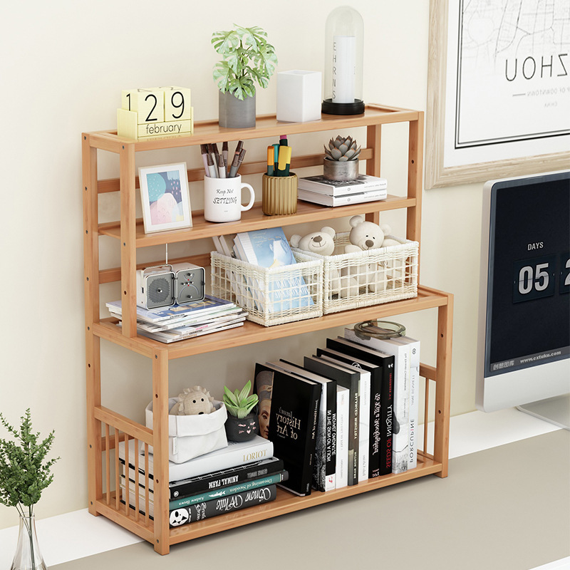 Student Bookshelf on Desk Simple Desktop Kidsren's Storage Rack Home Office Simple Small Bookcase Dormitory Storage