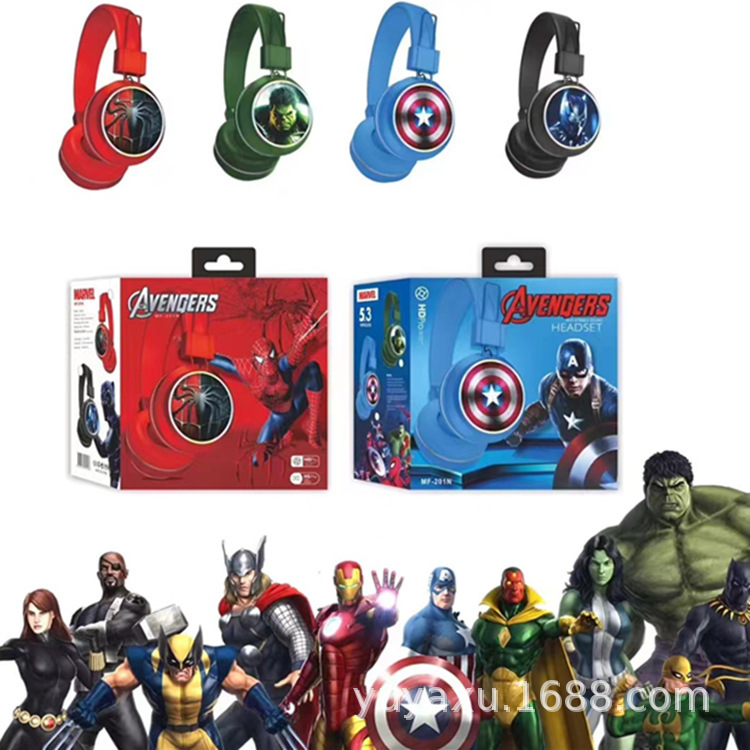 Mf-201 Series Cartoon Pattern Kidsren's Student Head-Mounted Wireless Bluetooth Headset Cross-Border Gift Bluetooth 5.3