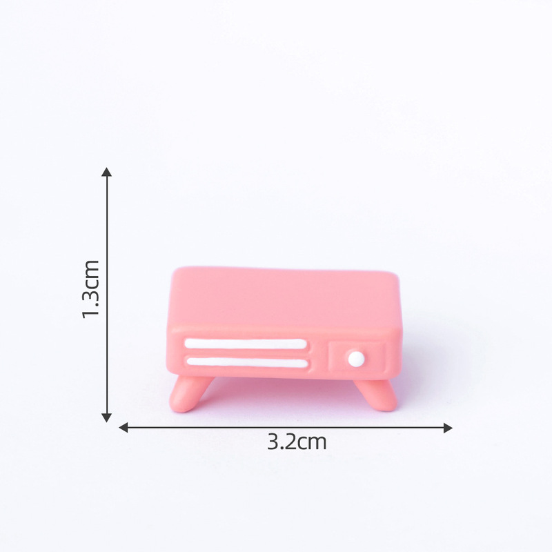 创意粉色少女心娃娃屋客厅沙发家具 微景观diy装饰品配件微缩小摆|undefined